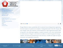 Tablet Screenshot of paragonmedical.com